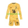 Maillot de Foot France Mike Maignan 16 Gardien Domicile UEFA EURO 2024 Manches Longues - Enfant